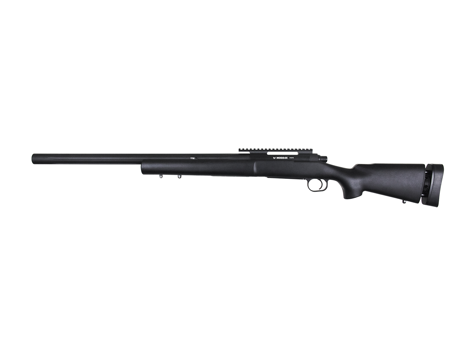Bolt Action Airsoft Sniper Rifle MOD24X (BLK) Bull Barrel - Modify Airsoft Gun Bolt Action Airsoft Sniper Rifle MOD24X (BLK) Bull Barrel - Modify Airsoft Gun