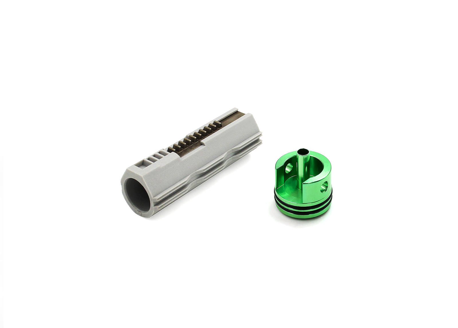 AOE Cylinder Head & Piston, w/10 Metal Teeth - Modify Airsoft parts AOE Cylinder Head & Piston, w/10 Metal Teeth - Modify Airsoft parts
